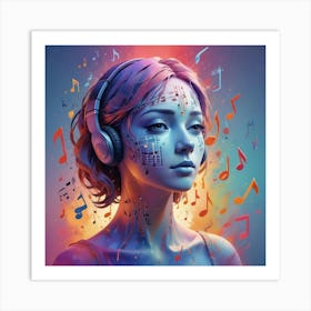 Music Girl 1 Art Print