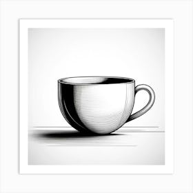 Coffee Cup Vector Illustration 2 Art Print