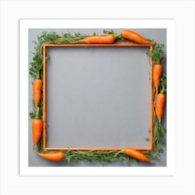 Frame Of Carrots 1 Art Print