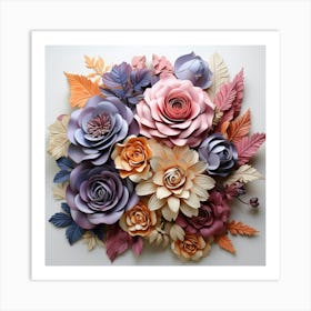 Paper Flowers 41 Art Print