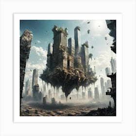 Futuristic City 12 Art Print