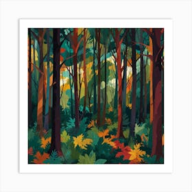 Autumn Forest 17 Art Print