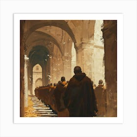 Monk'S Journey Art Print