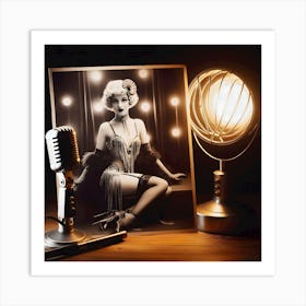 1920's Burlesque Dancer ~Reimagined 43 Art Print