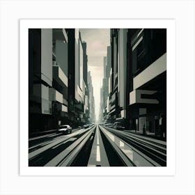 Futuristic City 22 Art Print