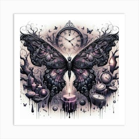 Clockwork Butterfly 1 Art Print