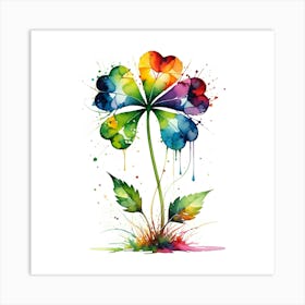 Four Leaf Clover Art Print