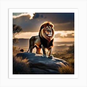 Lion art 18 Art Print