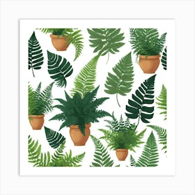 Default Potten Ferns Art 0 Art Print