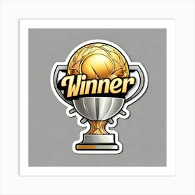 Winner Trophy Art Print