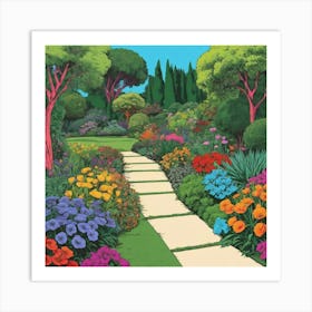 Garden Path 15 Art Print