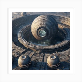 Futuristic Space Station 7 Art Print