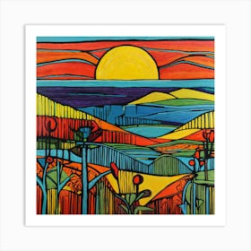 Sunset Art Print