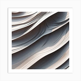 Abstract Wave Pattern 11 Art Print