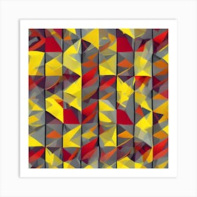 Abstract Geometric Pattern 3 Art Print