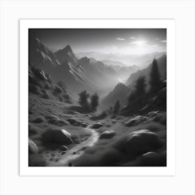 Mountain Landscape 12 Art Print