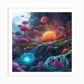 Mushroom Forest 2 Art Print