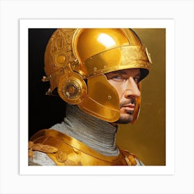 Golden Knight 2 Art Print