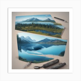 Landscape Painting Art Print