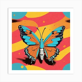 Abstract Butterfly Art Print