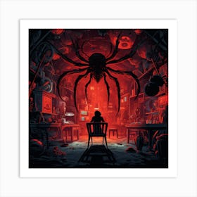 Spider In The Room Art Print