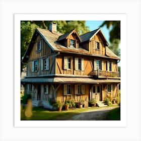 French Country House Art Print