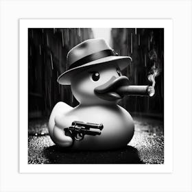 Duck Smoking A Cigarette Art Print
