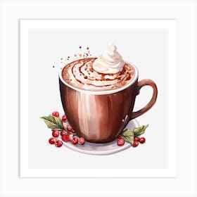 Hot Chocolate With Whipped Cream 4 Art Print