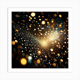 Abstract Pattern Of Bling And Glittering Diamonds Evoking A Magical Cosmic Party Atmosphere With R (1) Art Print