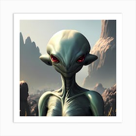 An Alien Visitor Art Print