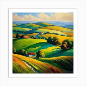 Landscape Painting 136 Art Print