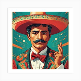 Default El Maestro Mexican Exhibition Poster Art Print 1 Art Print