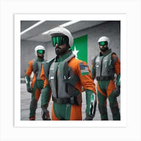 Pakistan Astronauts Art Print