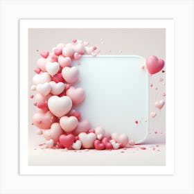 Heart Love Balloons 1 Art Print