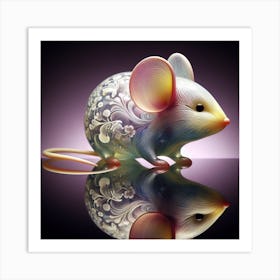Glass Mouse 3 Art Print