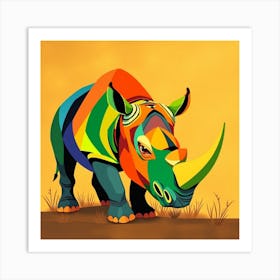 Rhino 4 Art Print