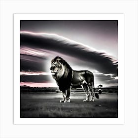 Lion In The Sky 1 Art Print