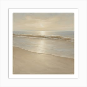 Sunset On The Beach Art Print