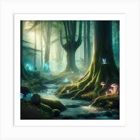 Fairy Forest paintings art print 2 Art Print