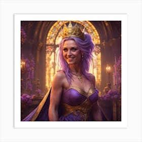 Princess In Purple Art Print