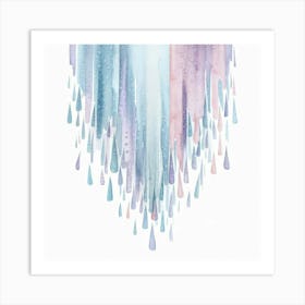 Watercolor Drips Art Print