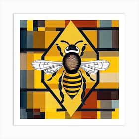 Bee Manchester! Art Print