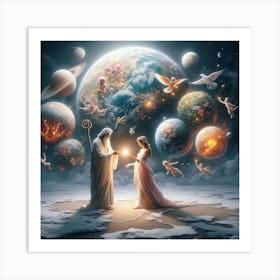 Jesus And His Bride Art Print