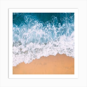 Aerial View Of A Beach Art Print