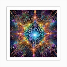 Psychedelic Star 4 Art Print