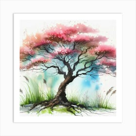 Sakura Tree Art Print