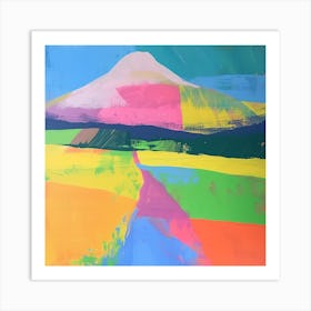 Abstract Travel Collection Mount Kilimanjaro Tanzania 4 Art Print