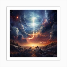 Mankind Breaking Through The Firmament #7 -Juangisme Art Print