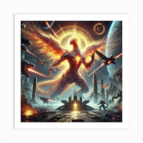 Phoenix Wyrm Deployment Art Print