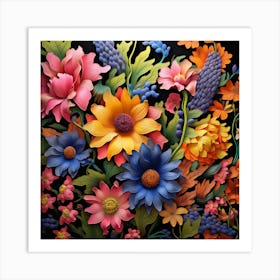 Flowers In A Vase 5 Art Print